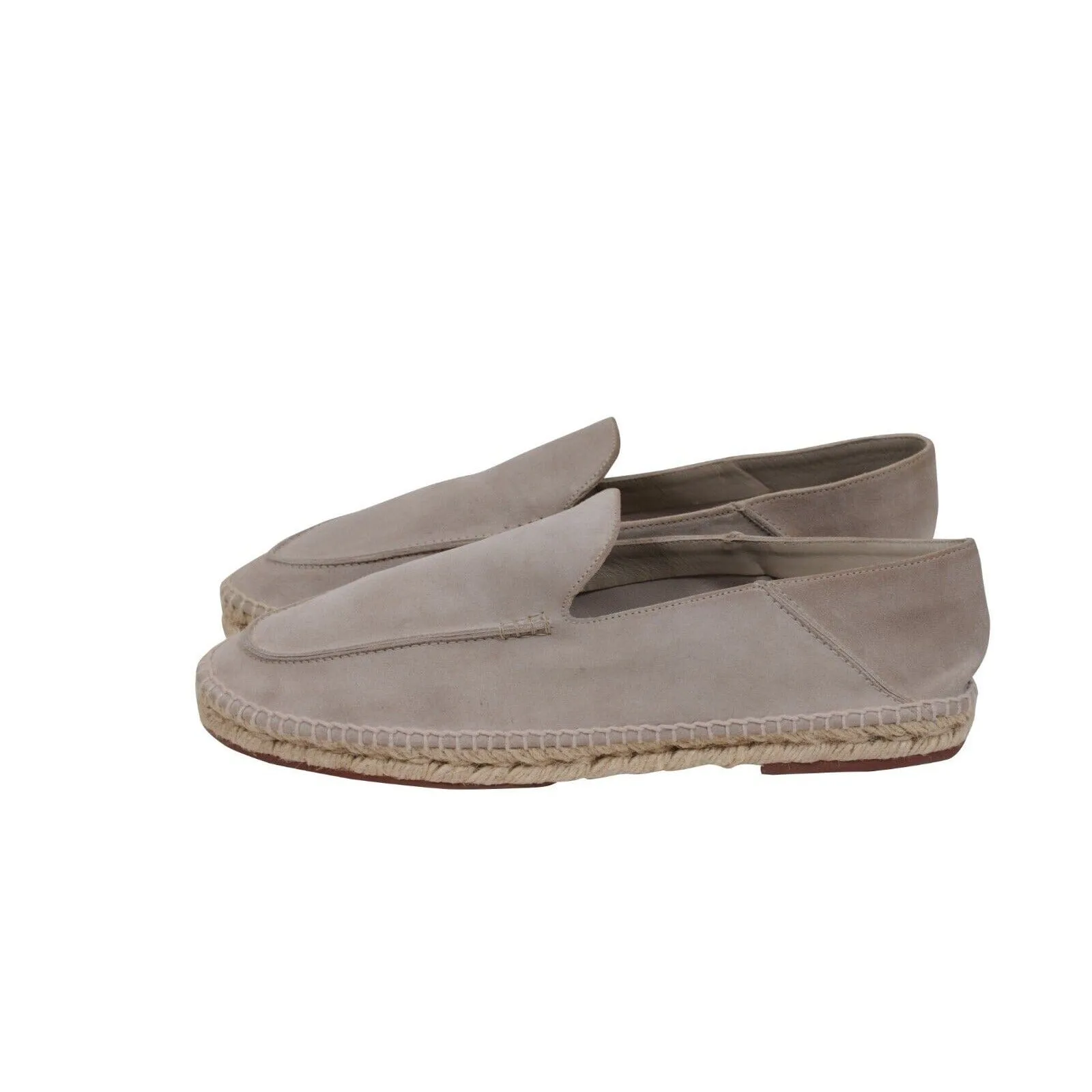 Seaside Walk Espadrilles Light Grey Suede Slip On