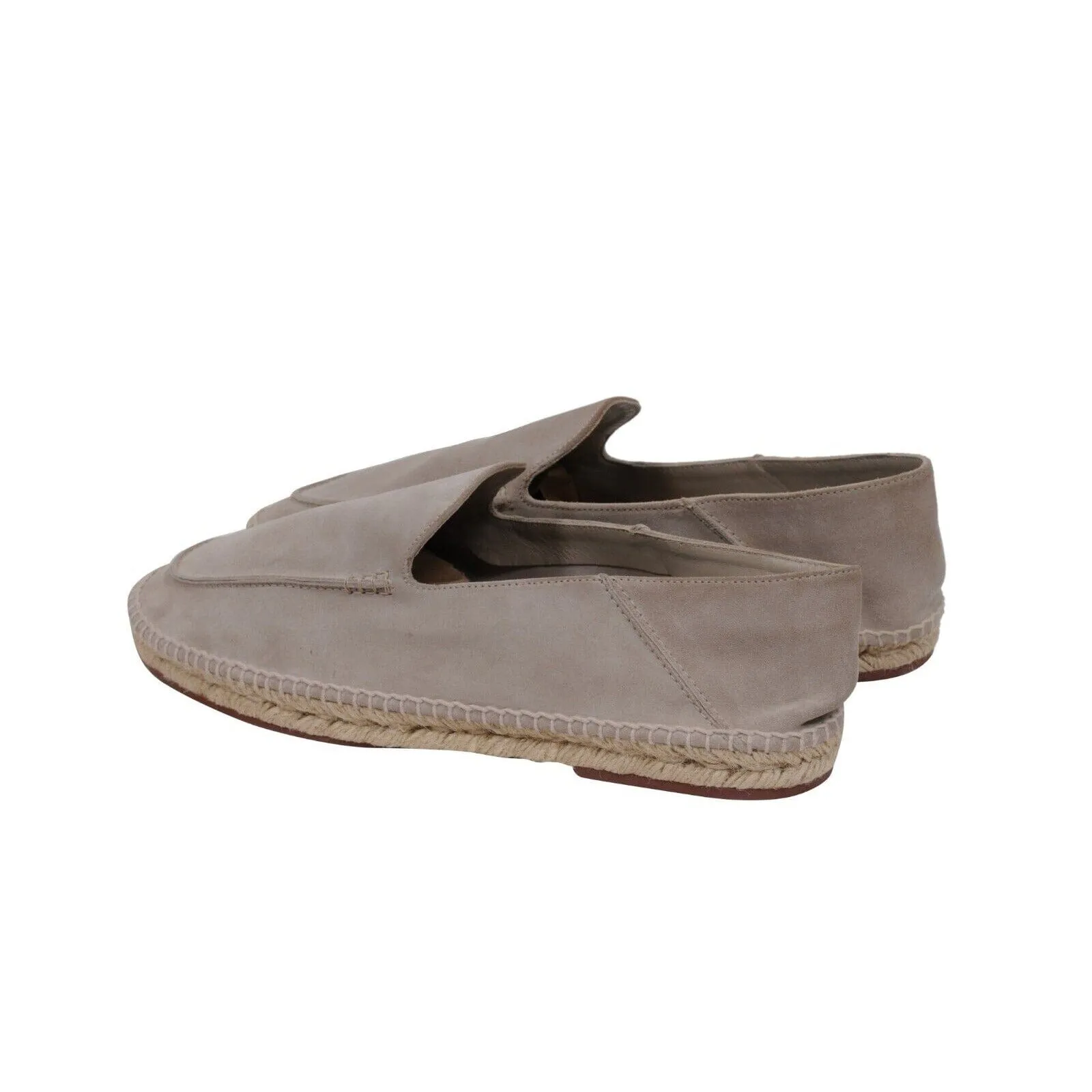 Seaside Walk Espadrilles Light Grey Suede Slip On