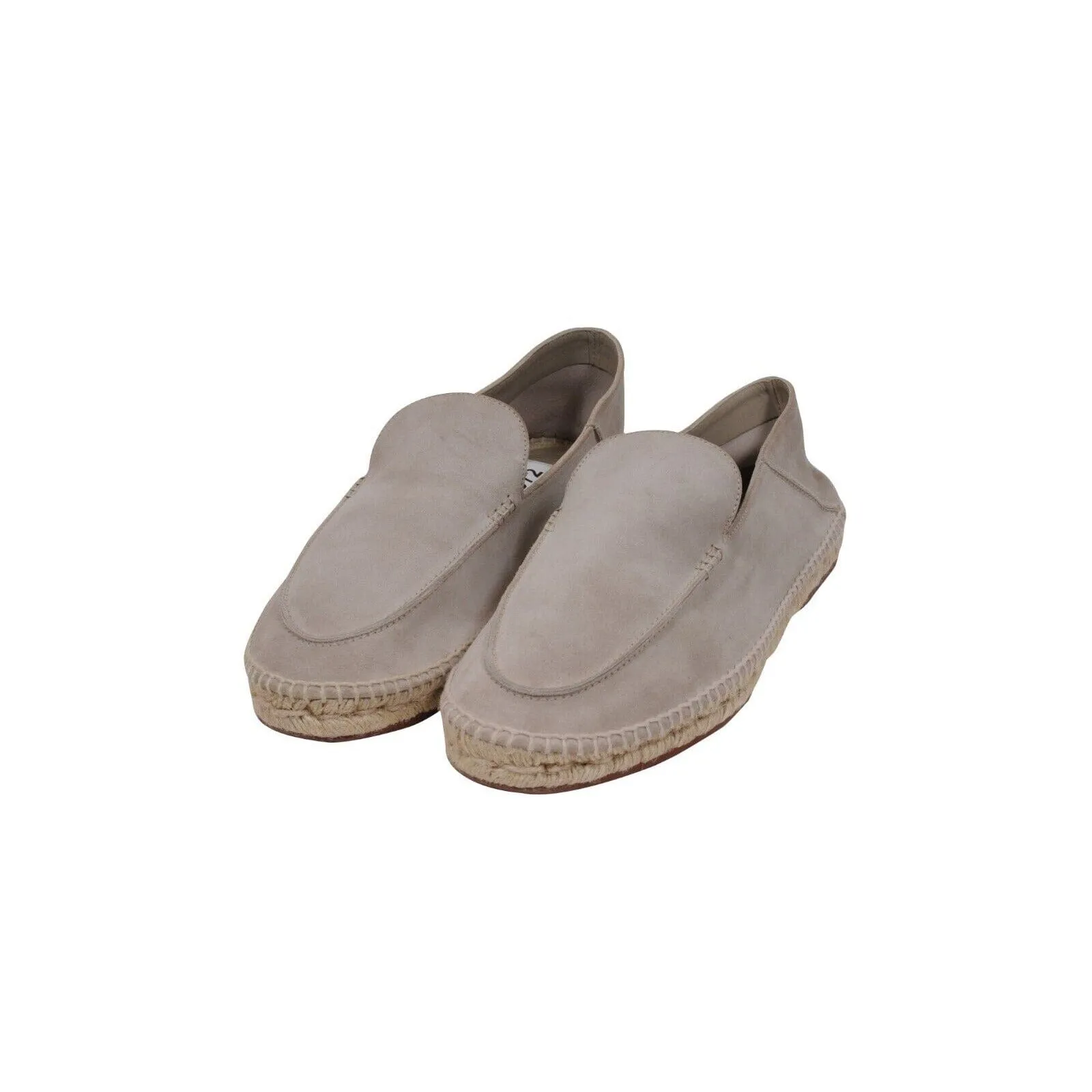 Seaside Walk Espadrilles Light Grey Suede Slip On