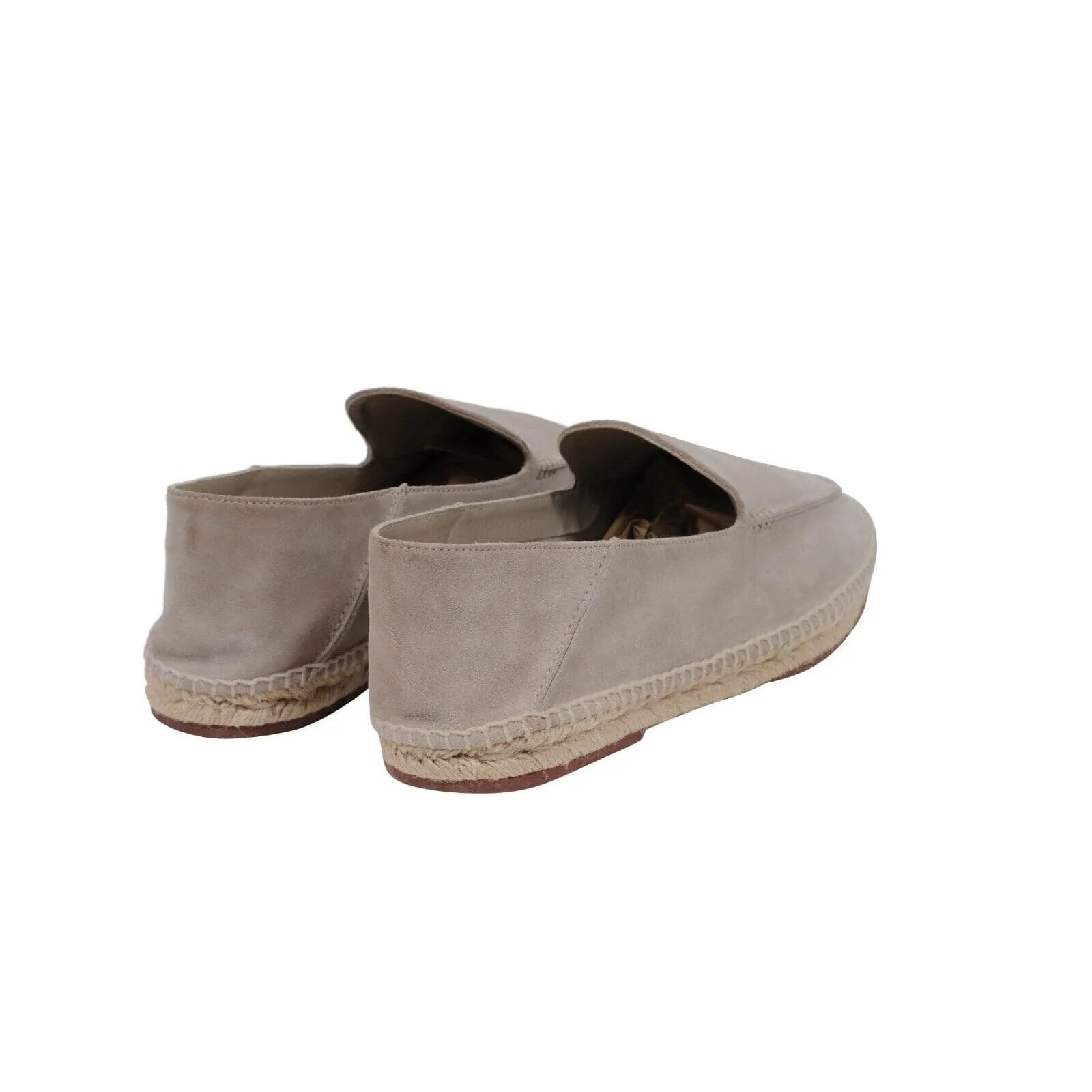 Seaside Walk Espadrilles Light Grey Suede Slip On