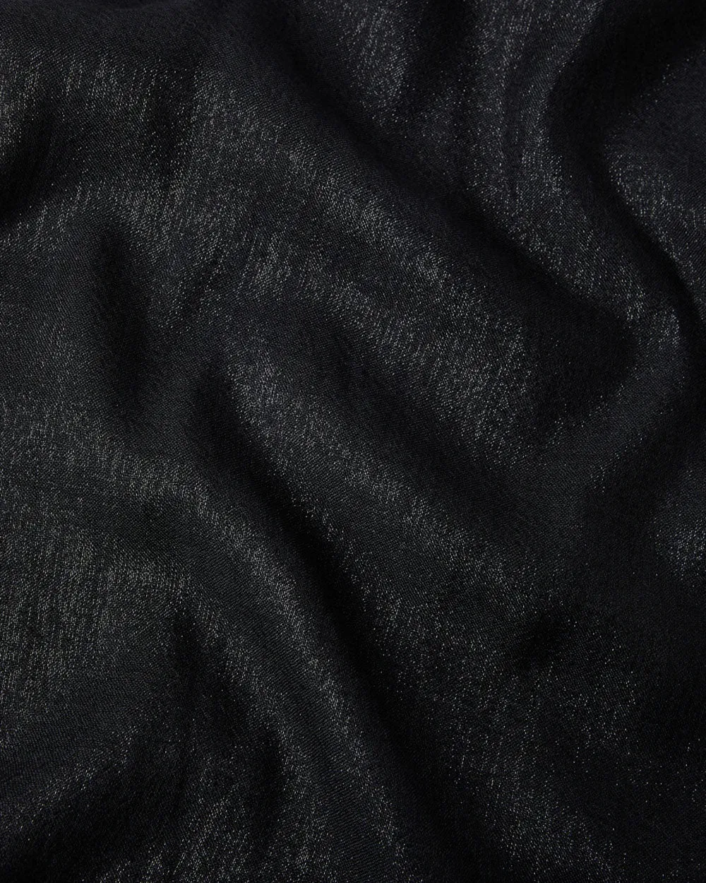 Silk Cashmere Lurex Scarf in Black