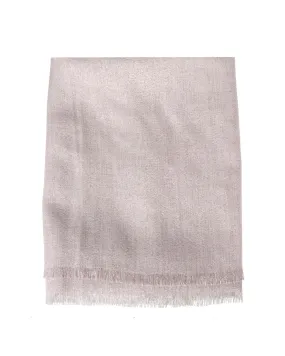 Silk Cashmere Lurex Scarf in Rosa Polvere