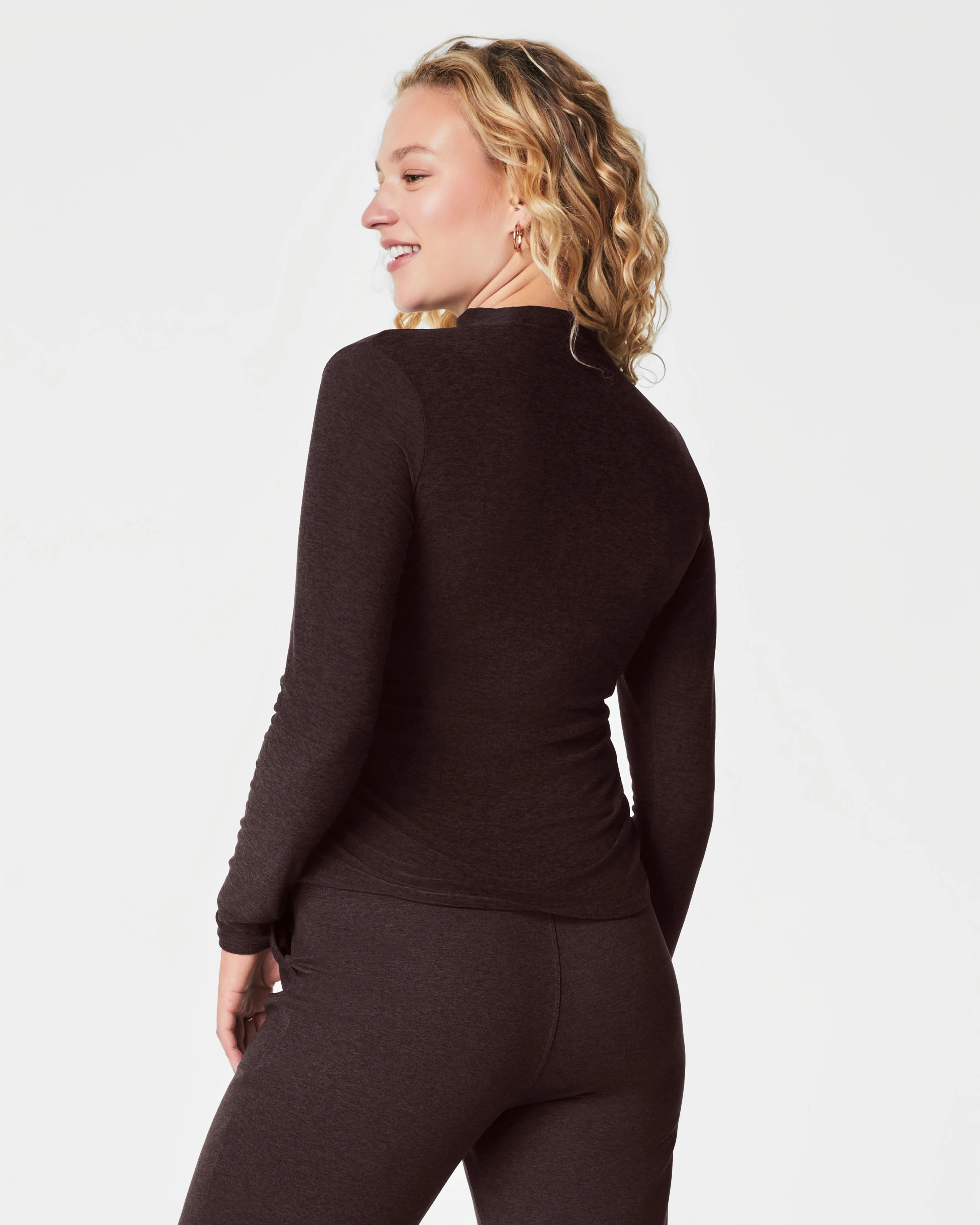 SPANX® SoftStretch Long Sleeve Mockneck Top