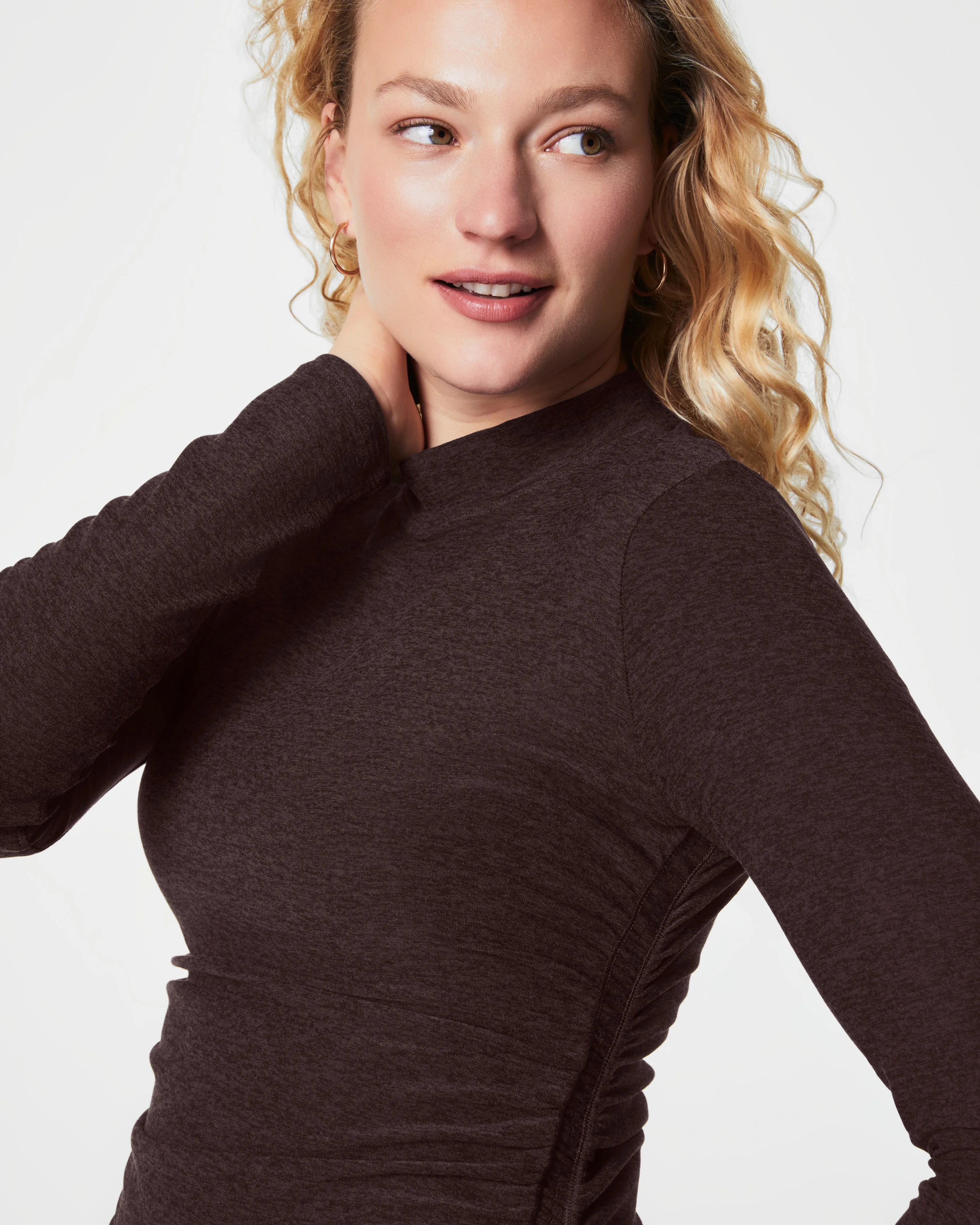 SPANX® SoftStretch Long Sleeve Mockneck Top