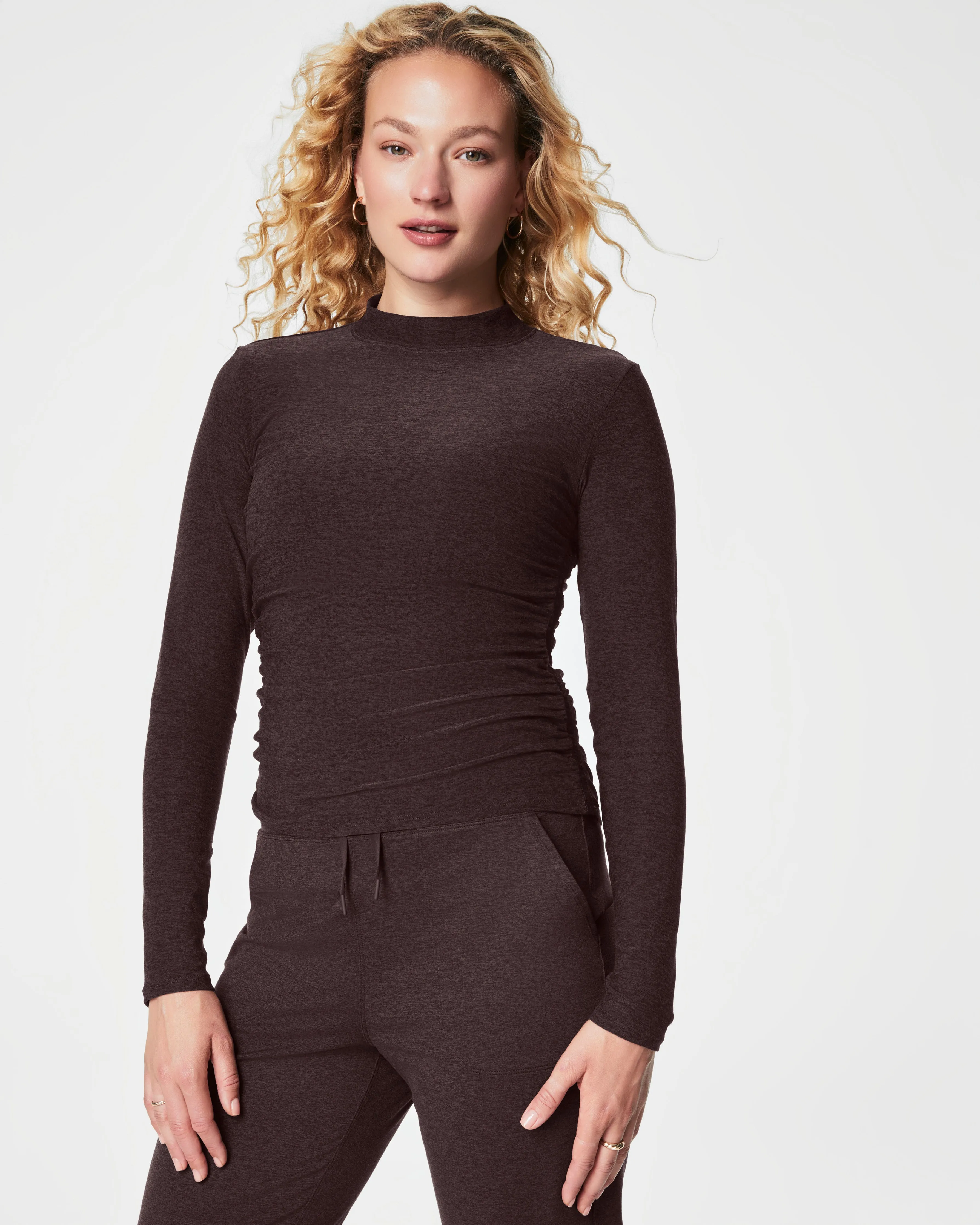 SPANX® SoftStretch Long Sleeve Mockneck Top