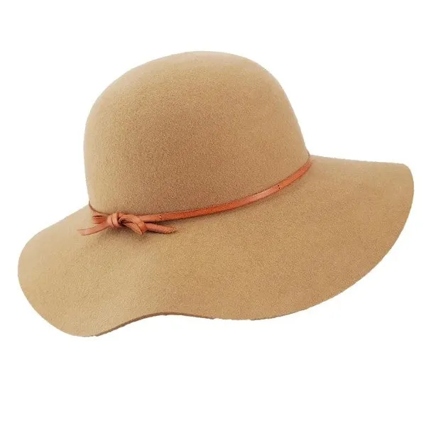 Stanton Evalina Wide Brimmed Hat - Camel