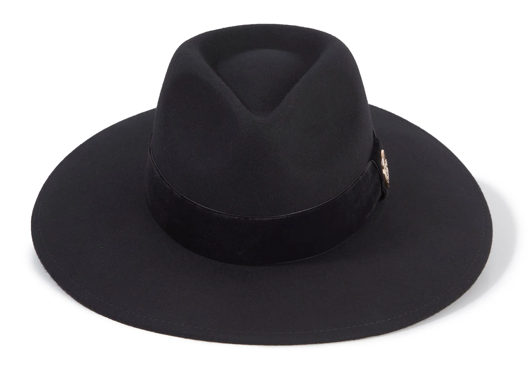 The Oxley Fedora in Black Velvet