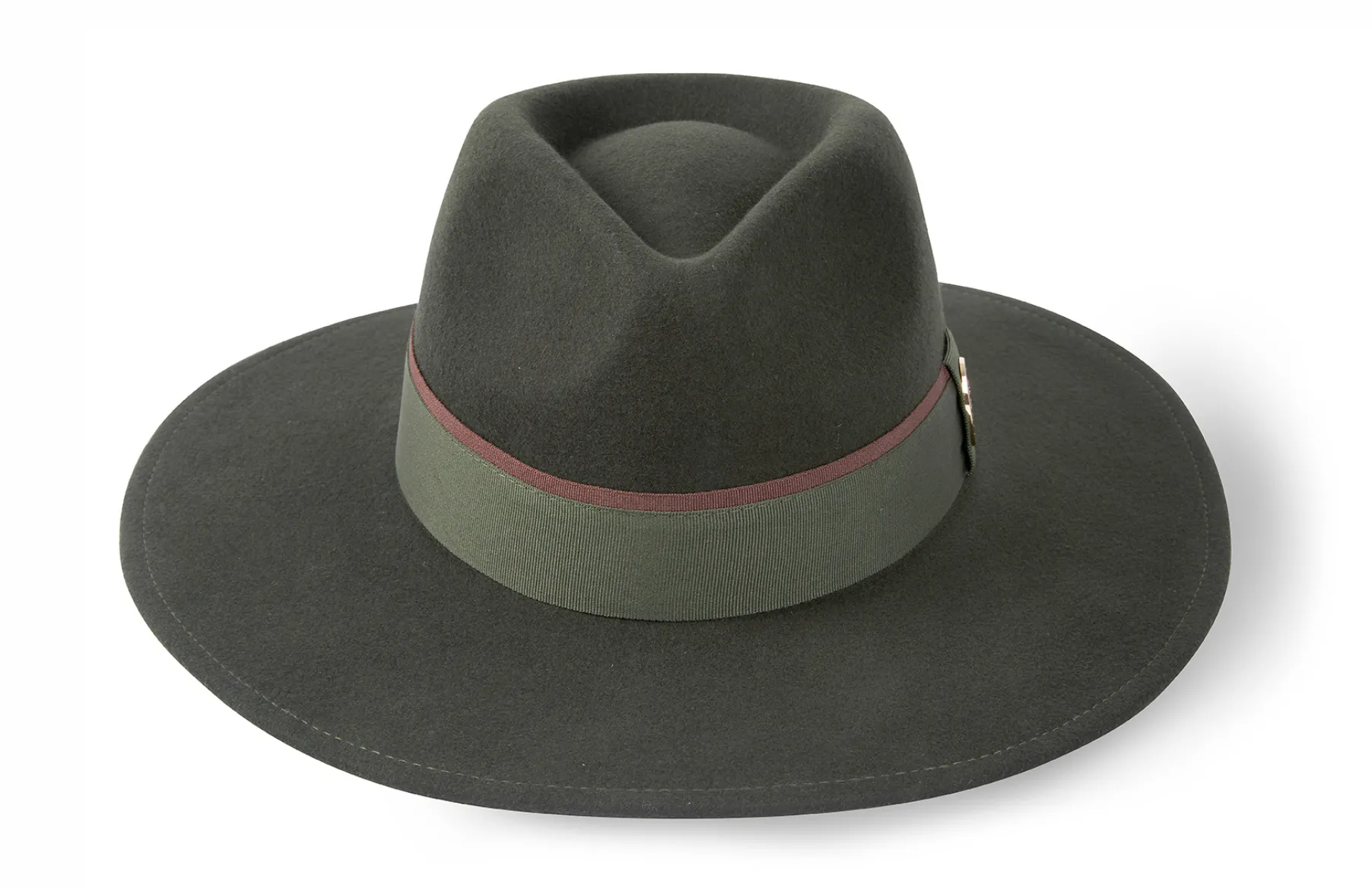 The Oxley Fedora in Olive Green