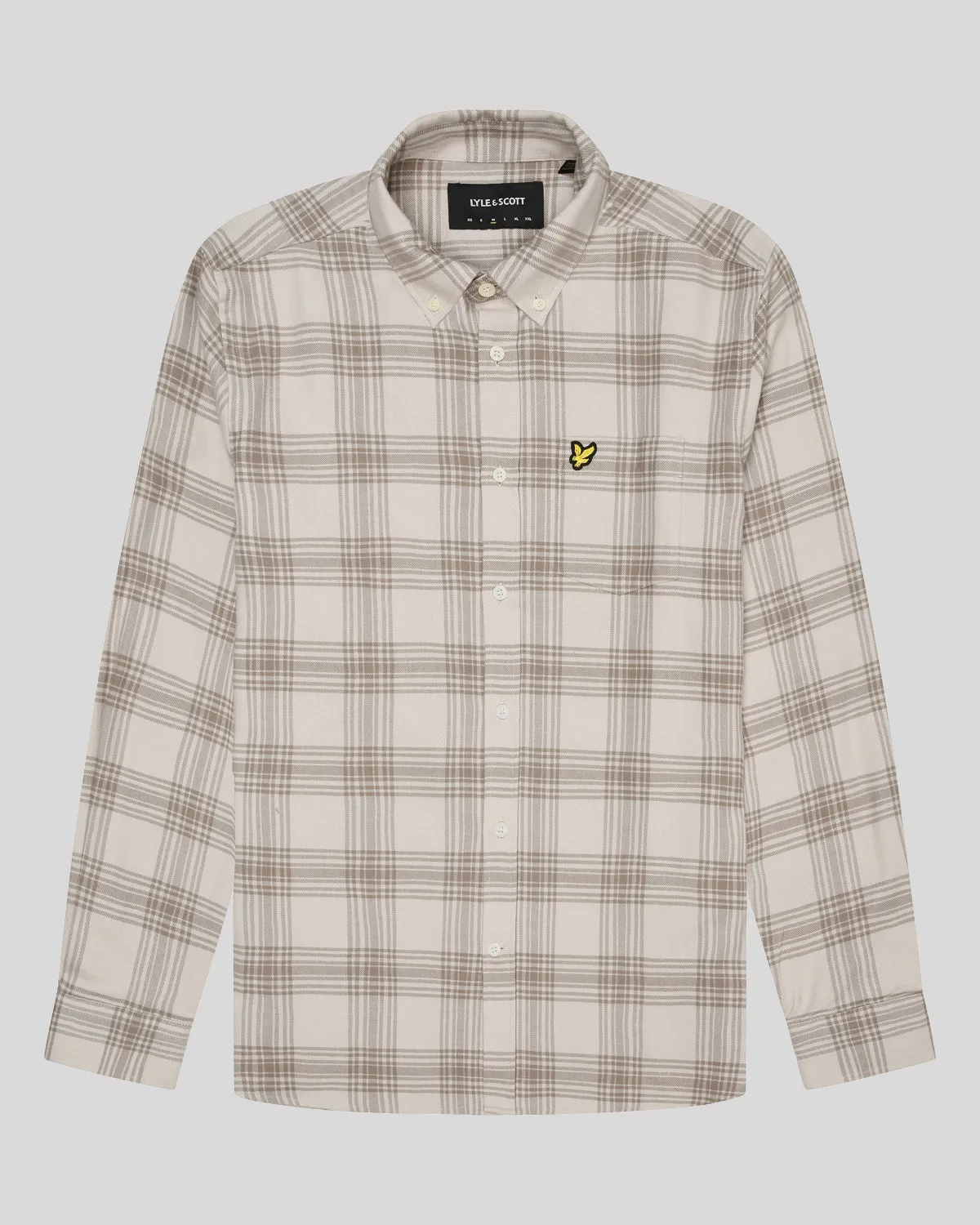 Tonal Check Flannel Shirt