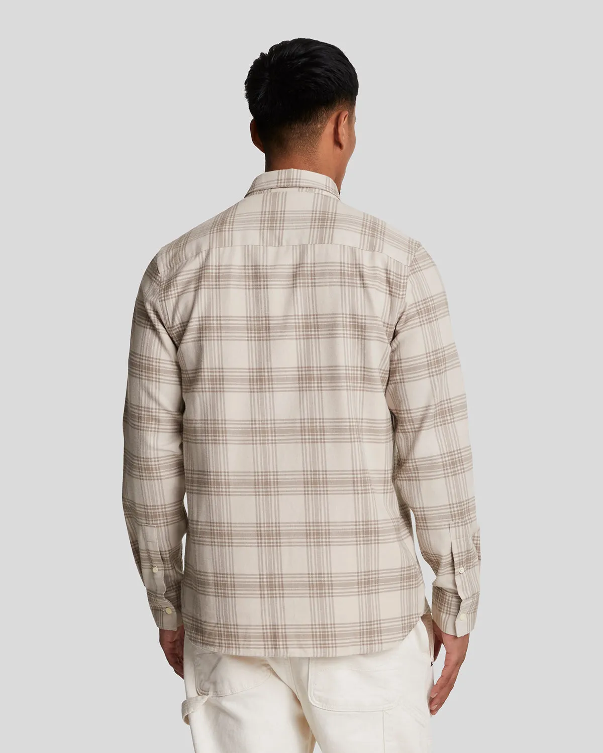 Tonal Check Flannel Shirt