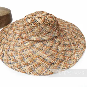 Twisted Jute & Strip Straw Capeline Hat Body - 12"