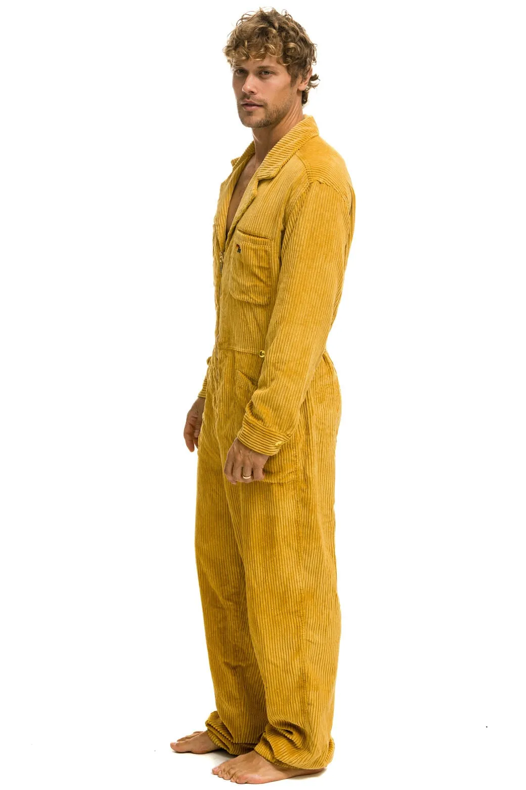 UNISEX CORDUROY FLIGHT SUIT - HONEY