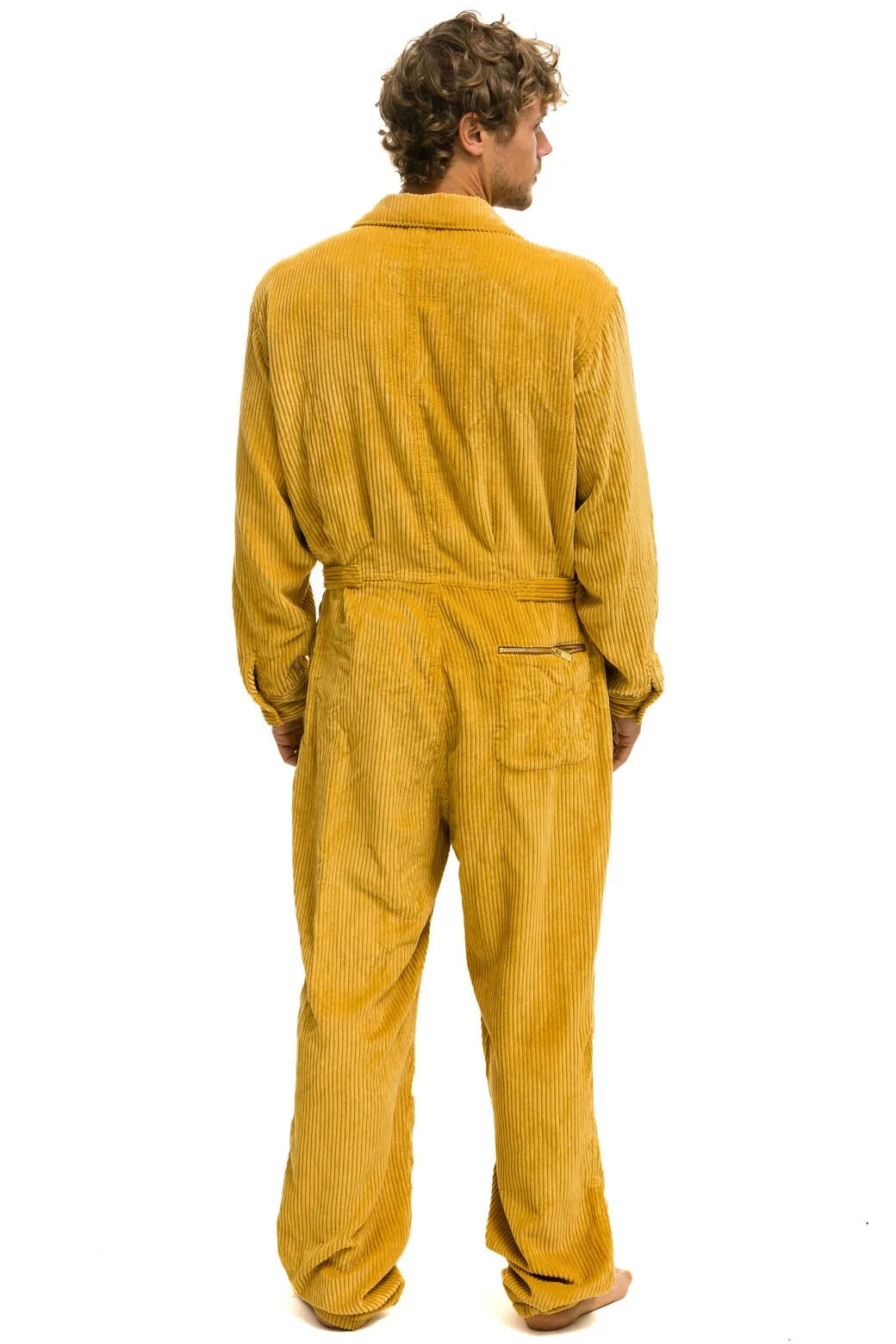 UNISEX CORDUROY FLIGHT SUIT - HONEY