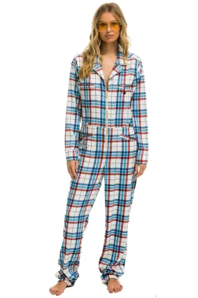 UNISEX PLAID FLIGHT SUIT - MONTAUK PLAID