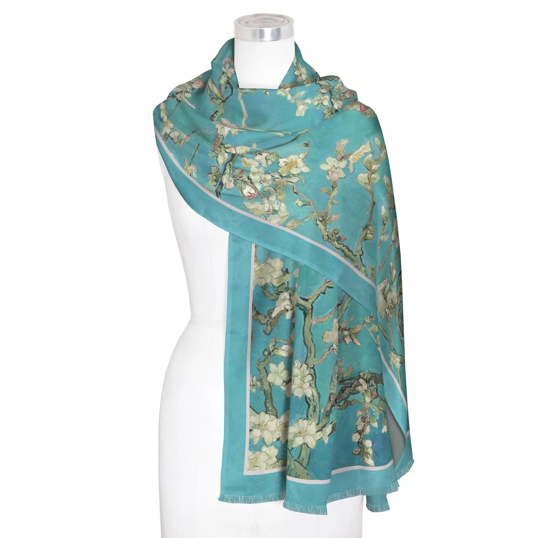 van Gogh Almond Blossom Silk Blend Women's Fashion Shawl