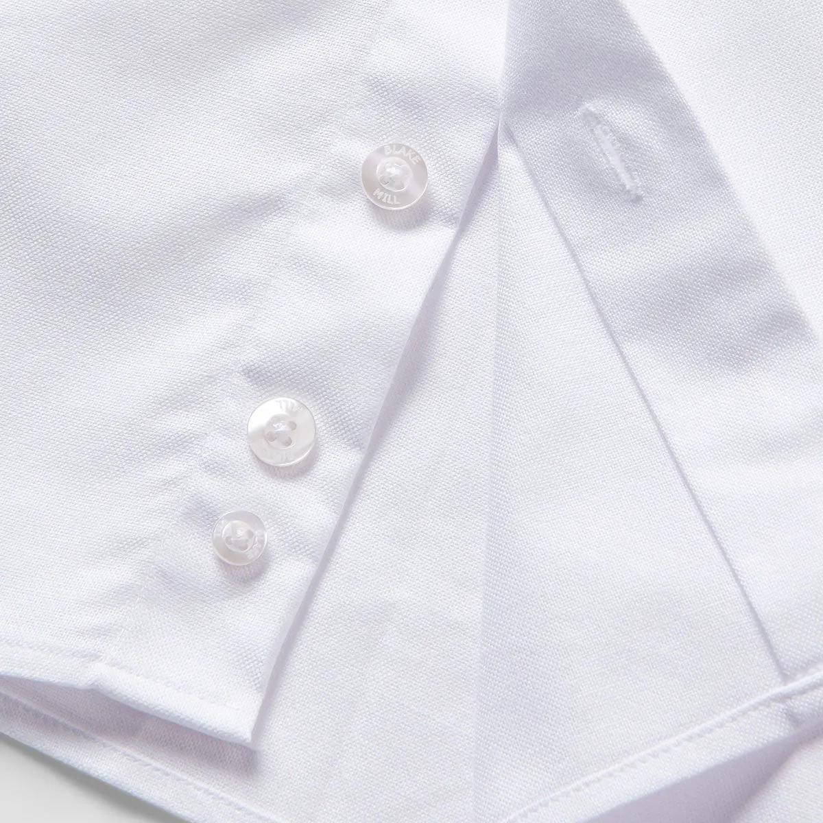 White Oxford with Skulls Accents Button-Down Shirt