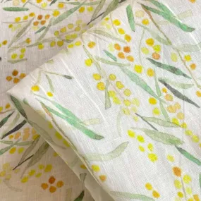 Wild Wattle Washed Printed Linen